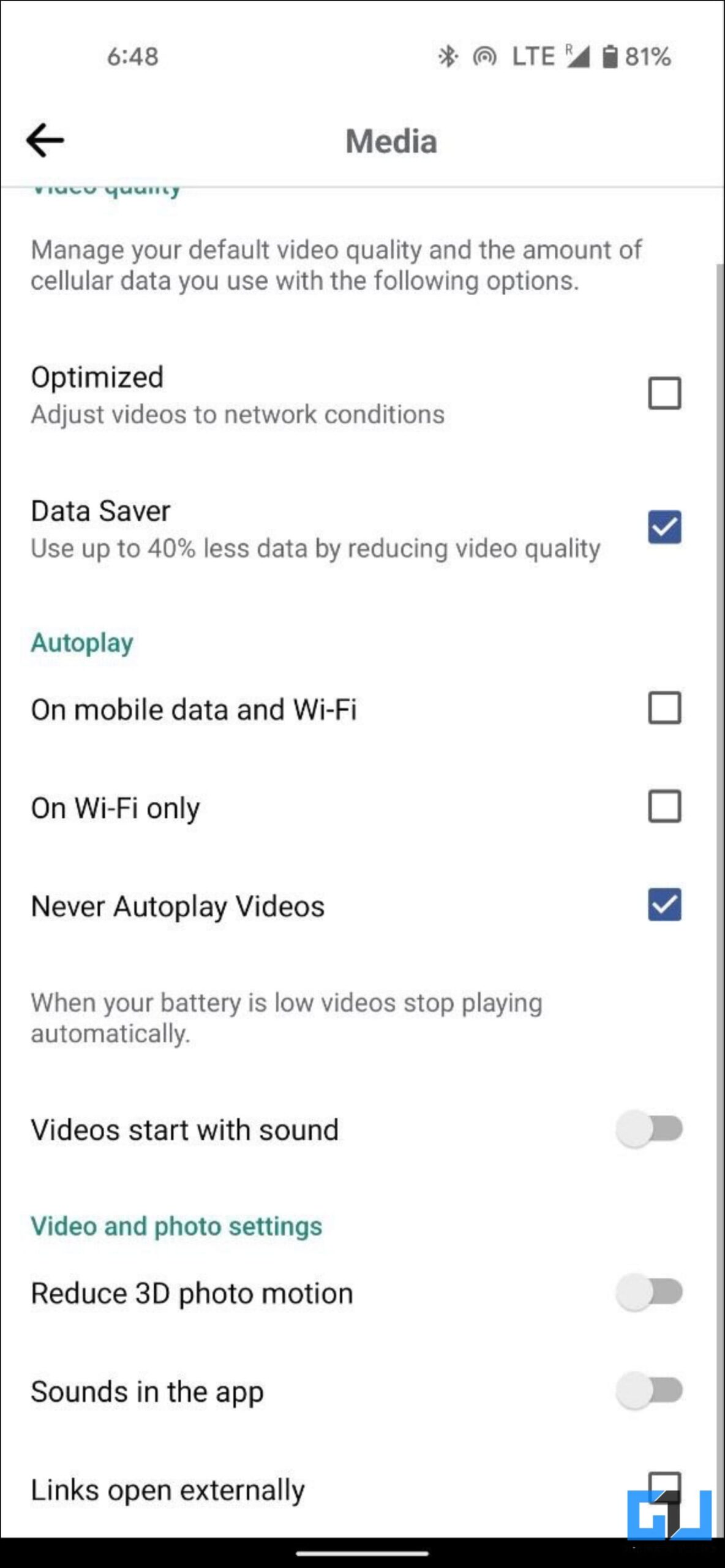 Disable Facebook In-App Browser