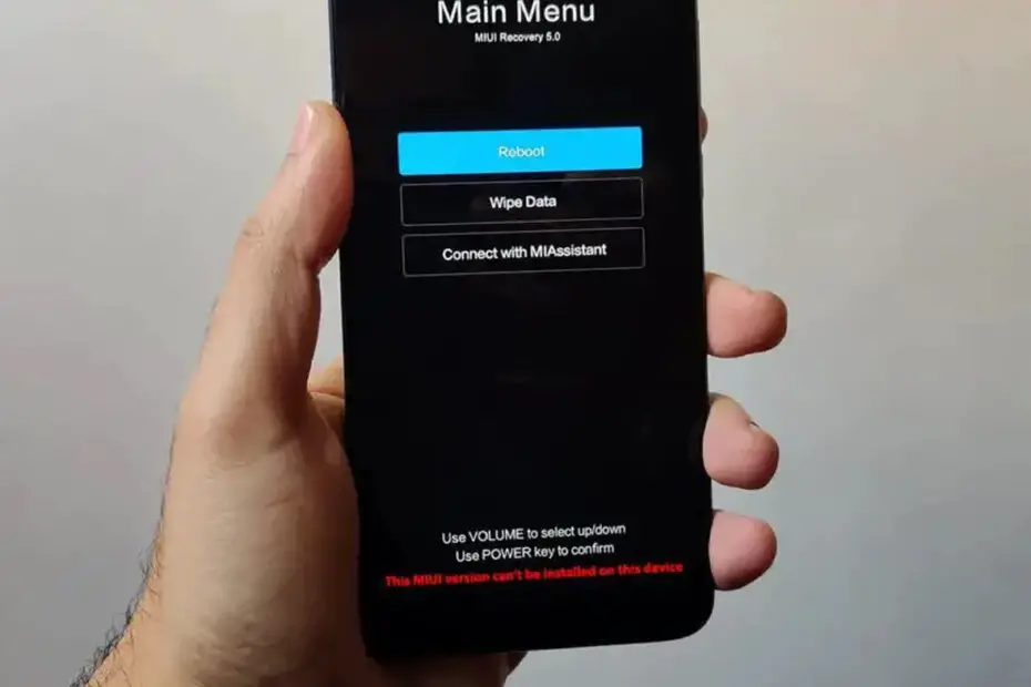 Fix this MIUI version can't be installed on this device error