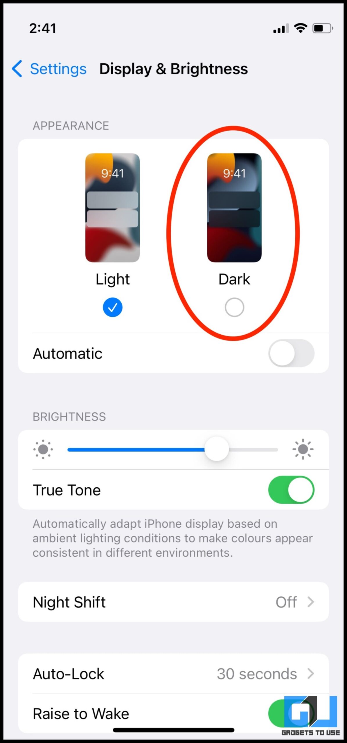 Instagram Dark Mode on iOS