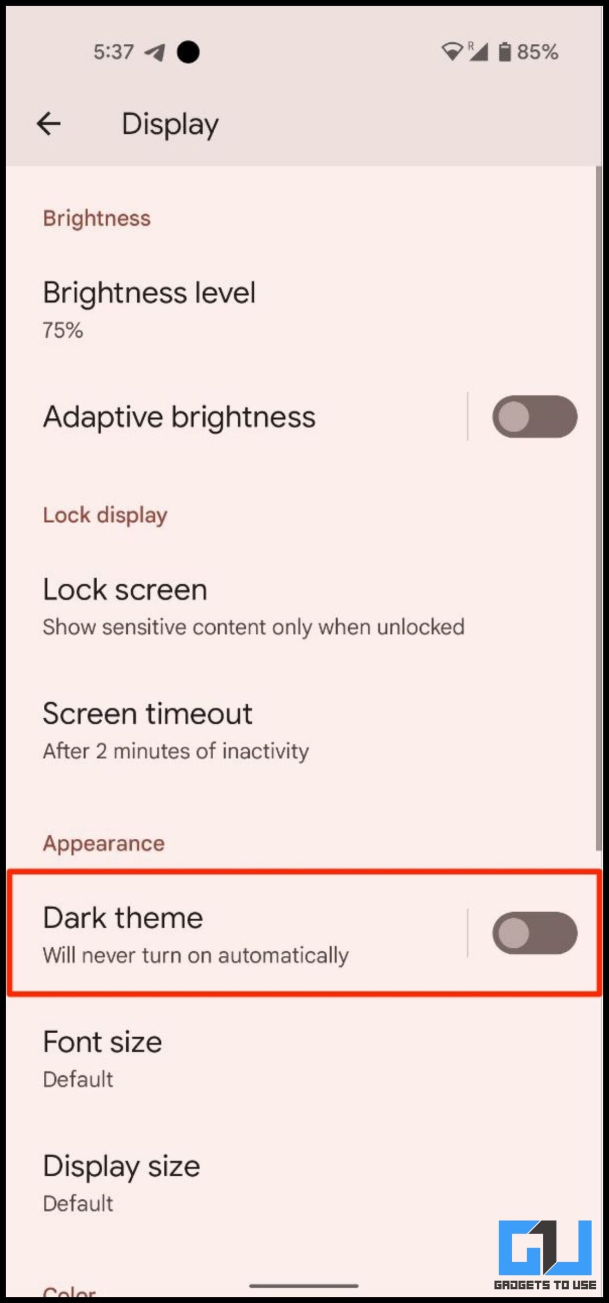 Instagram Dark Mode on Android
