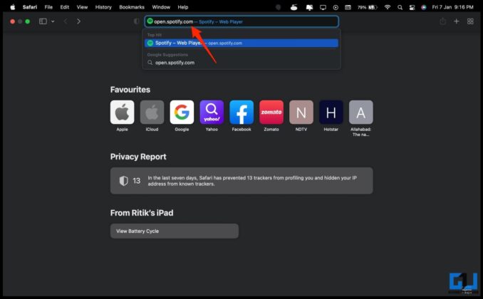 spotify web player mac