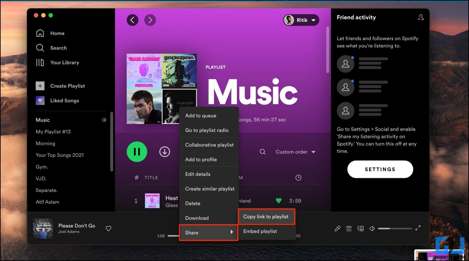 Machen Sie Spotify-Code auf dem PC