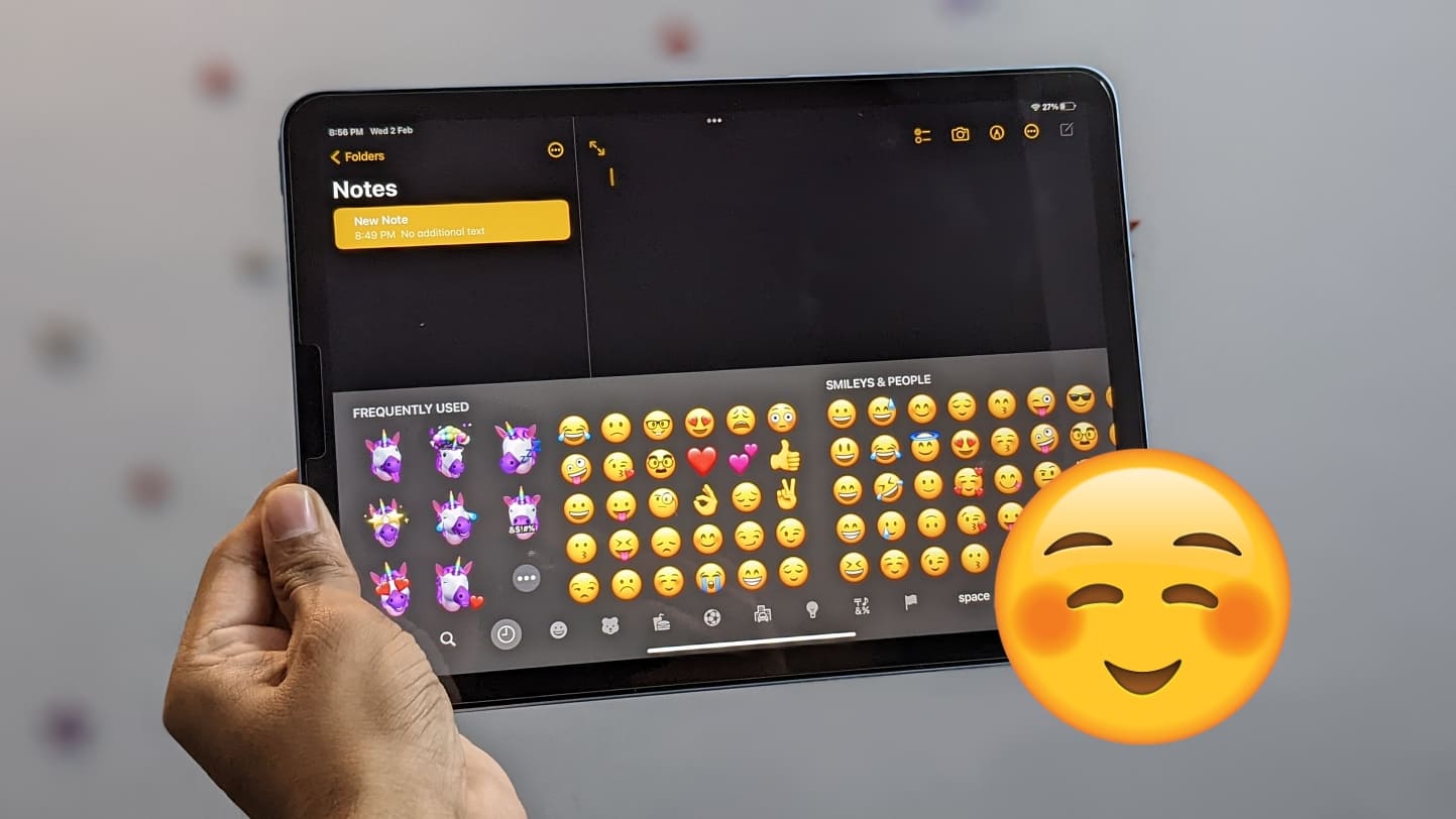 Get Emoji While Typing On iPad