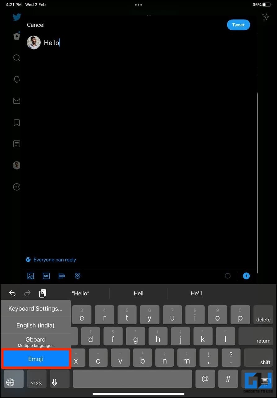 Get Emoji in iPad OS Keyboard