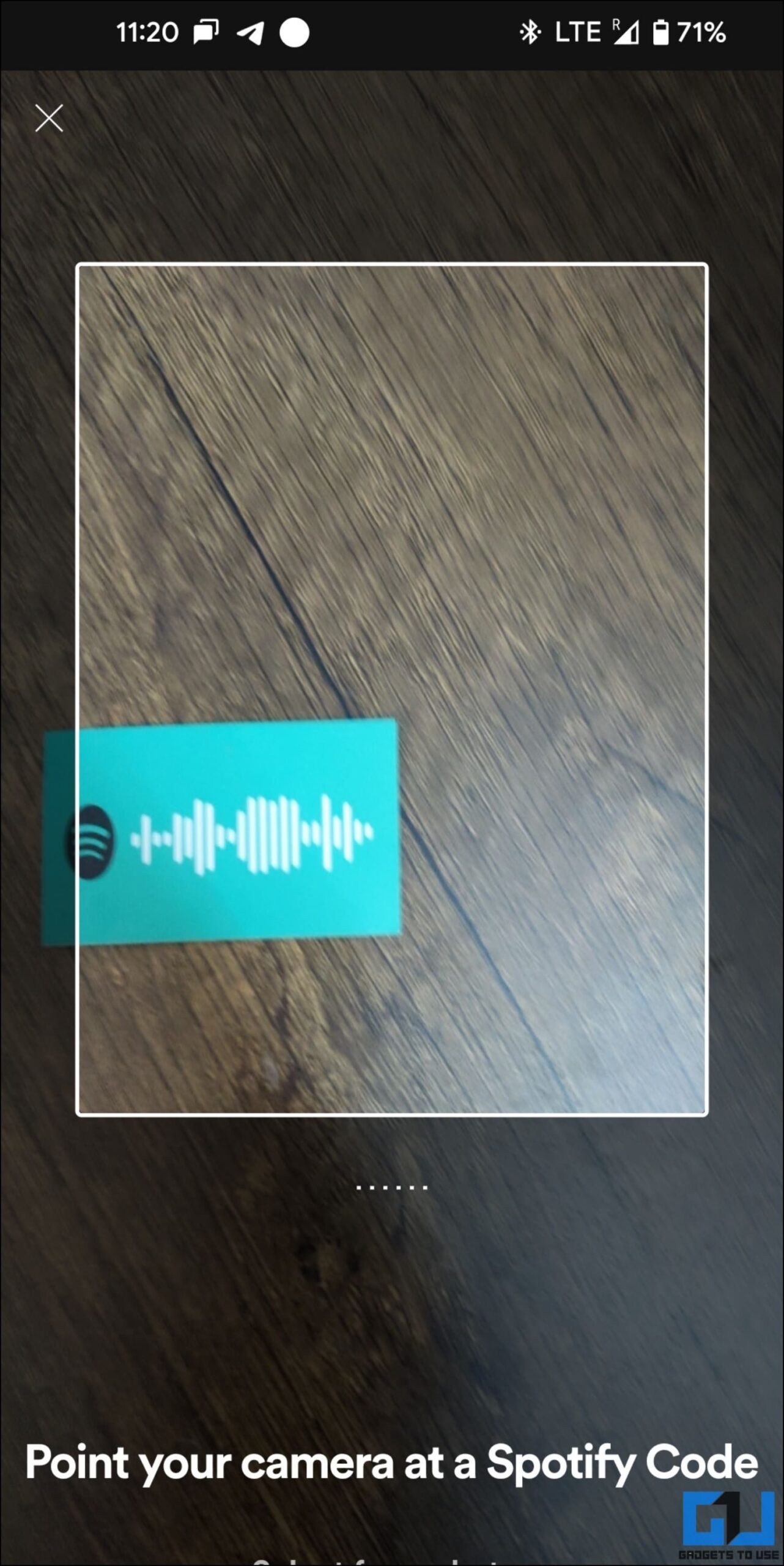 Scan a Spotify Code on Phone