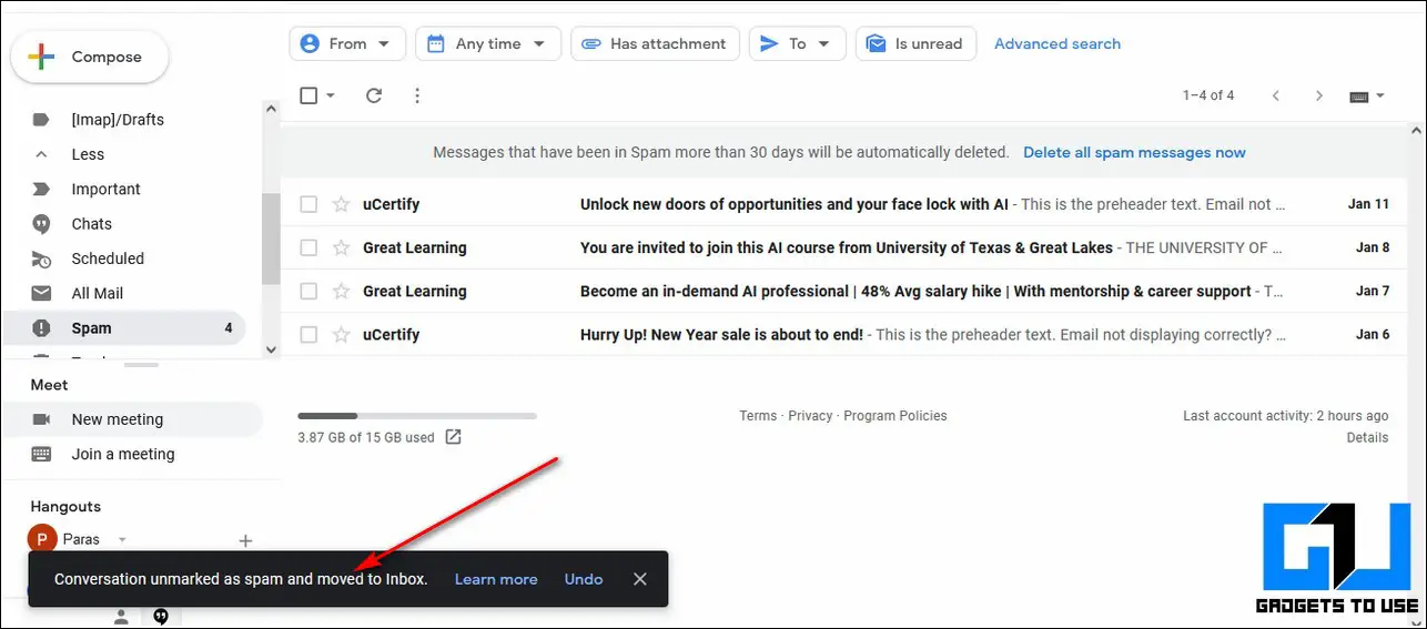 3 Best Ways to Stop Some Emails from Going to Spam in Gmail