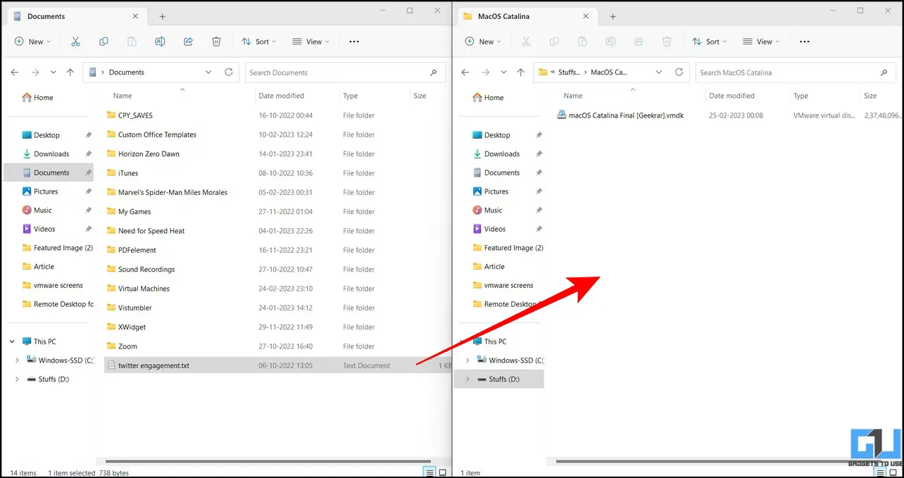 Windows 11 Drag and Drop Feature