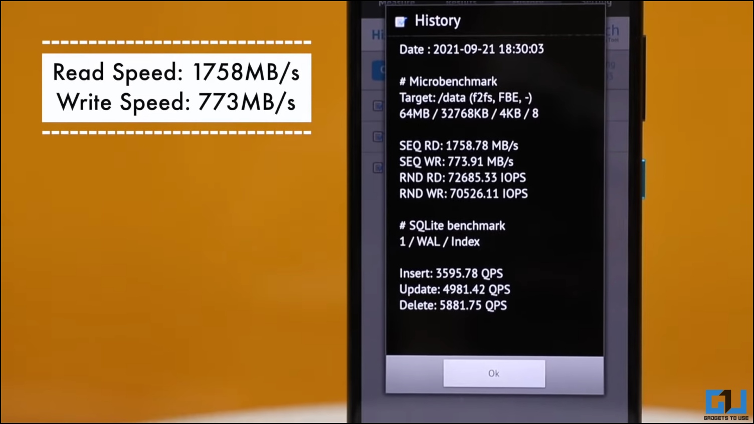 Asus Zenfone 8z Memory Speed
