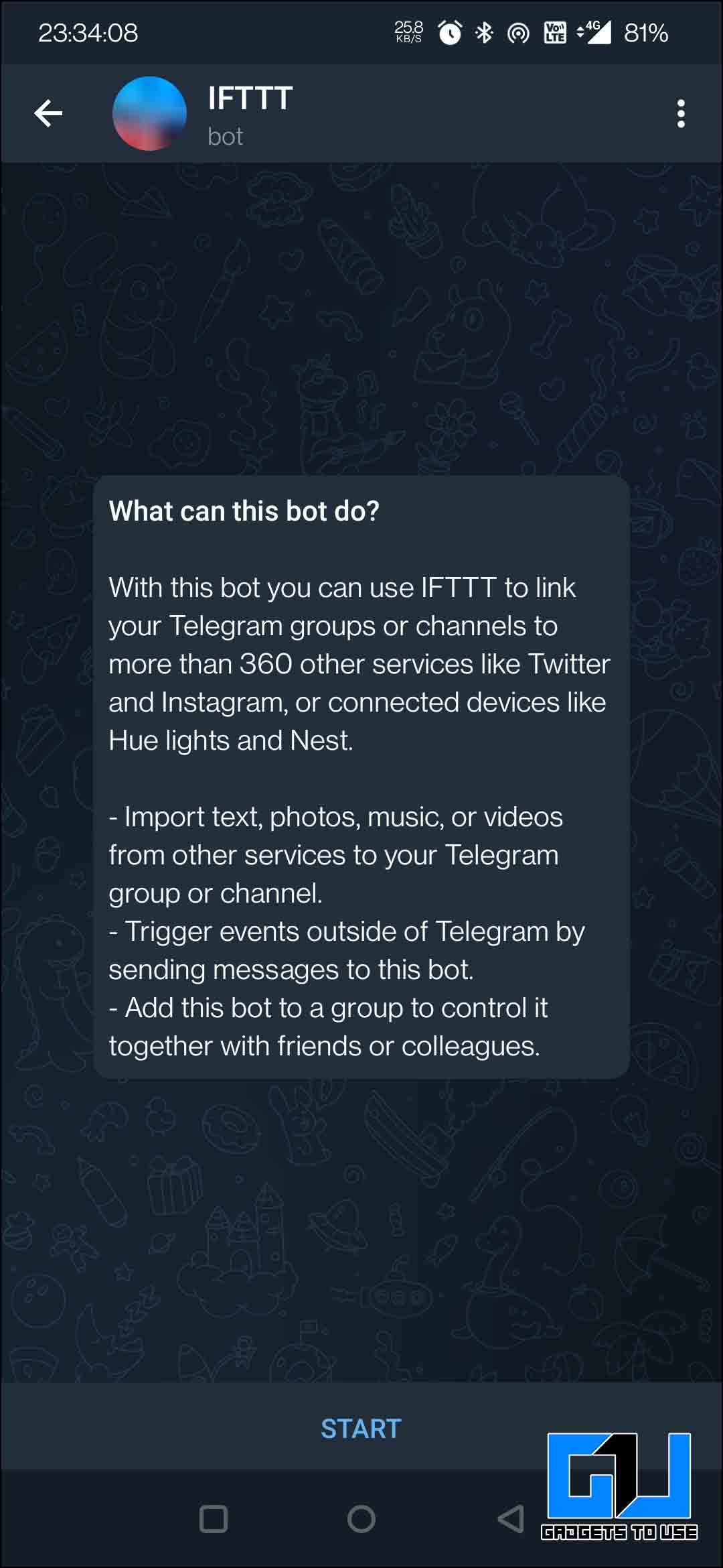 Ifttt telegram как пользоваться