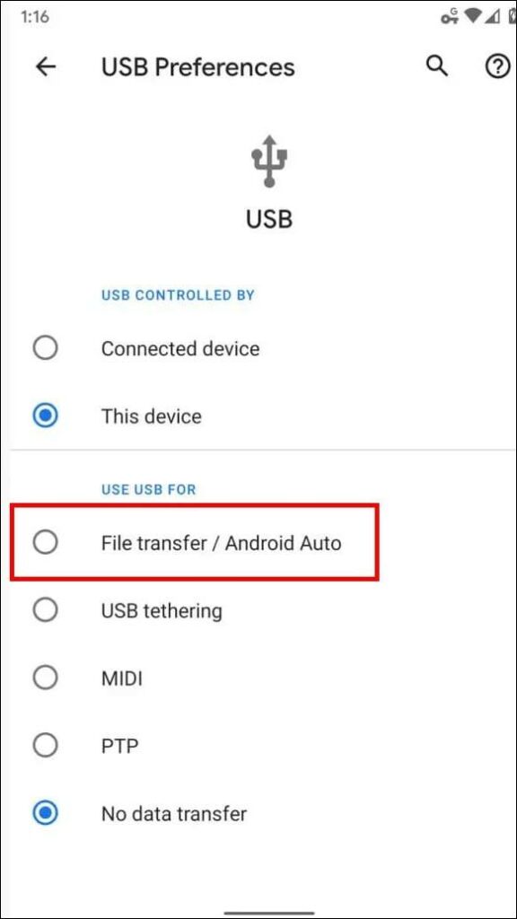connect with android