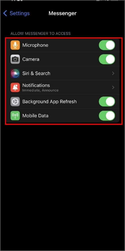 give permission on ios