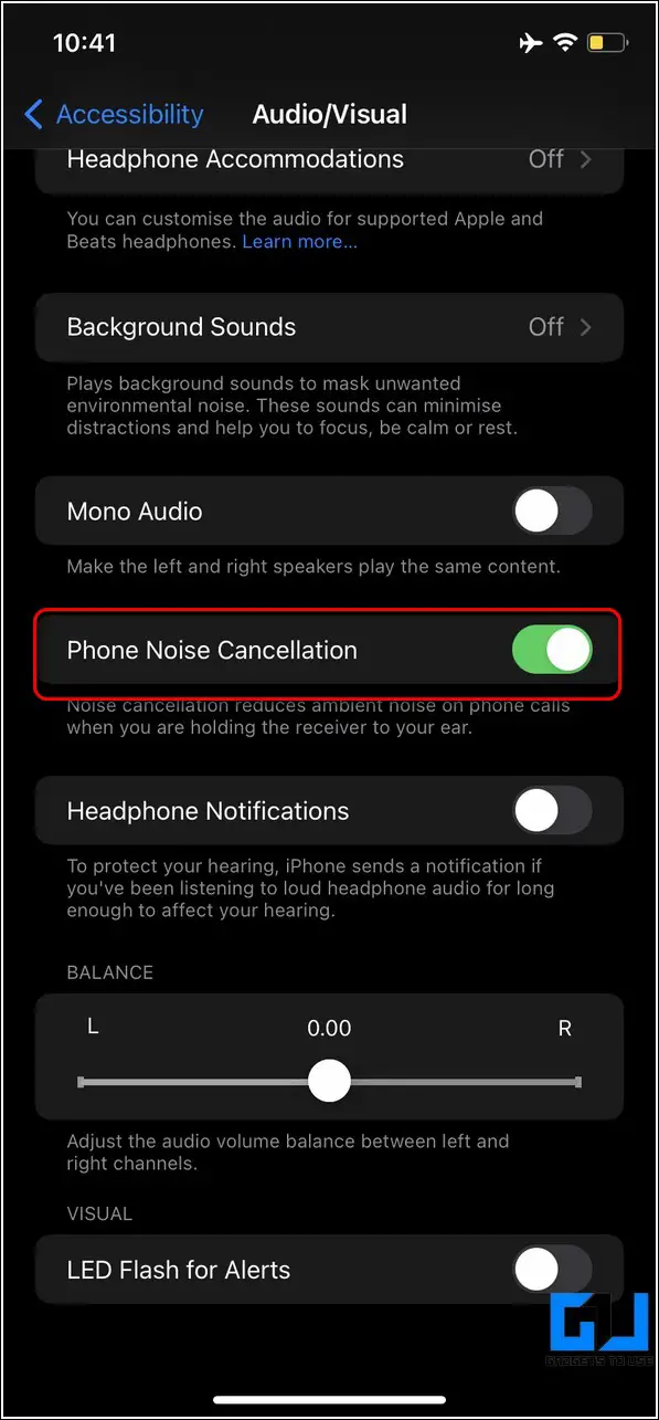 Disable Noise Cancellation to Fix iPhone Mic Not Working