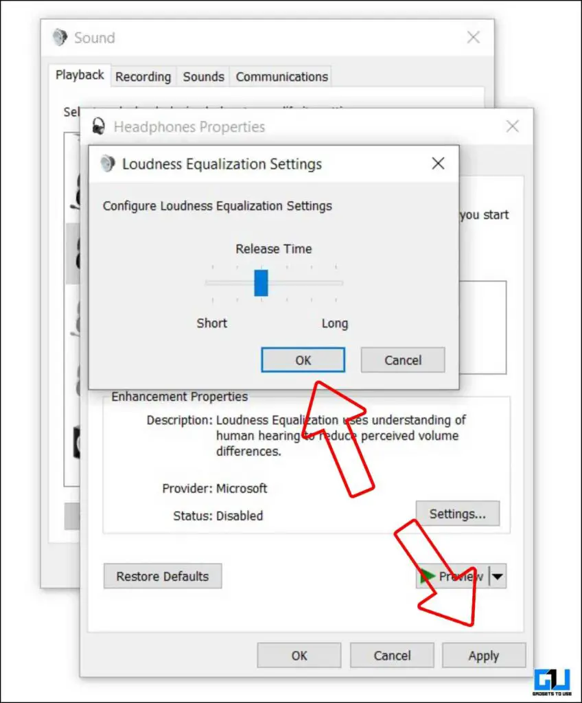 Loudness Equalization in Windows
