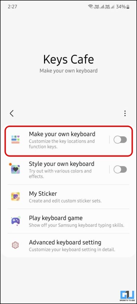 Make Samsung Keyboard Bigger with Keys Cafe