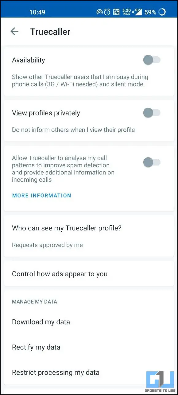 Stop Others From Seeing Your Truecaller Profile