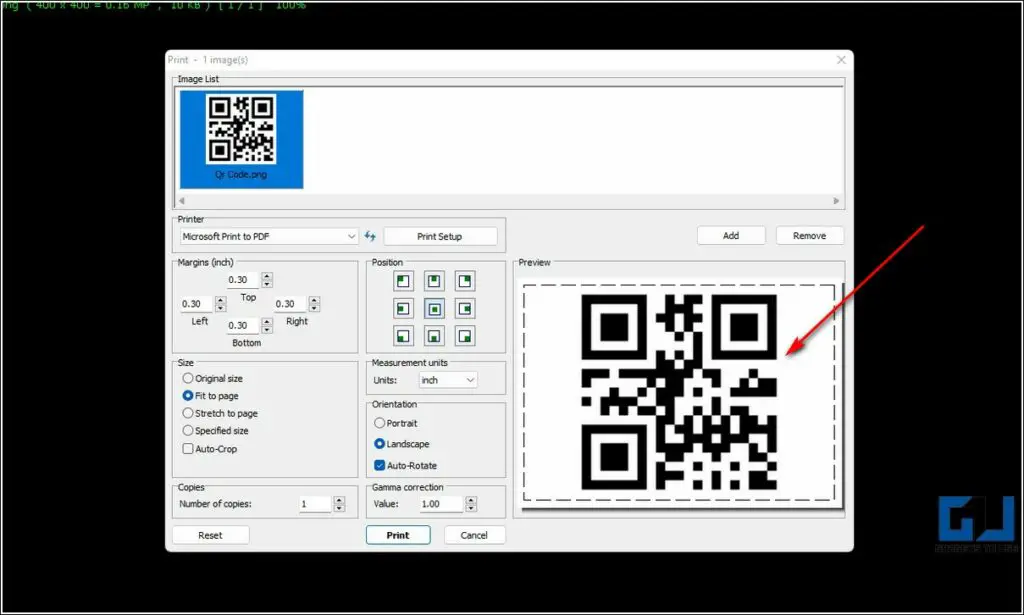 convert qr code image to text