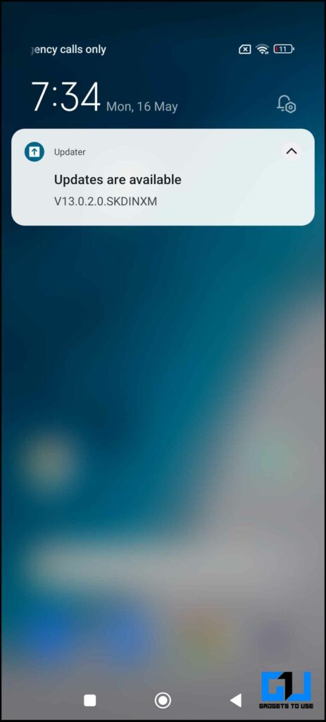 MIUI Update Notification