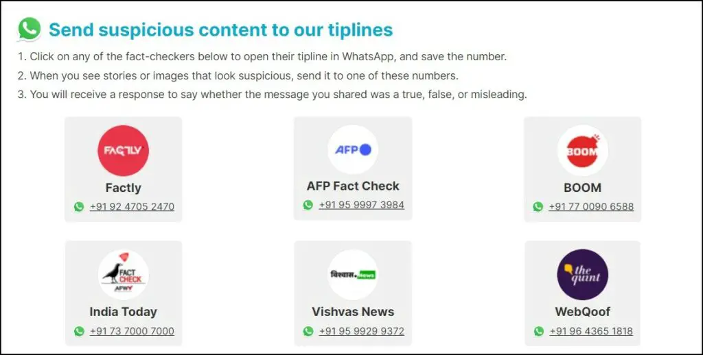 6 Fact Checking WhatsApp Numbers to Identify Fake News - 37