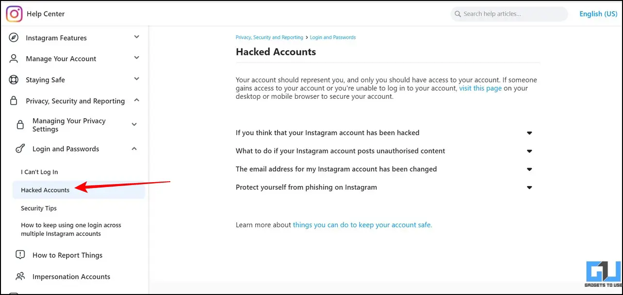 Recover Hacked Instagram Account