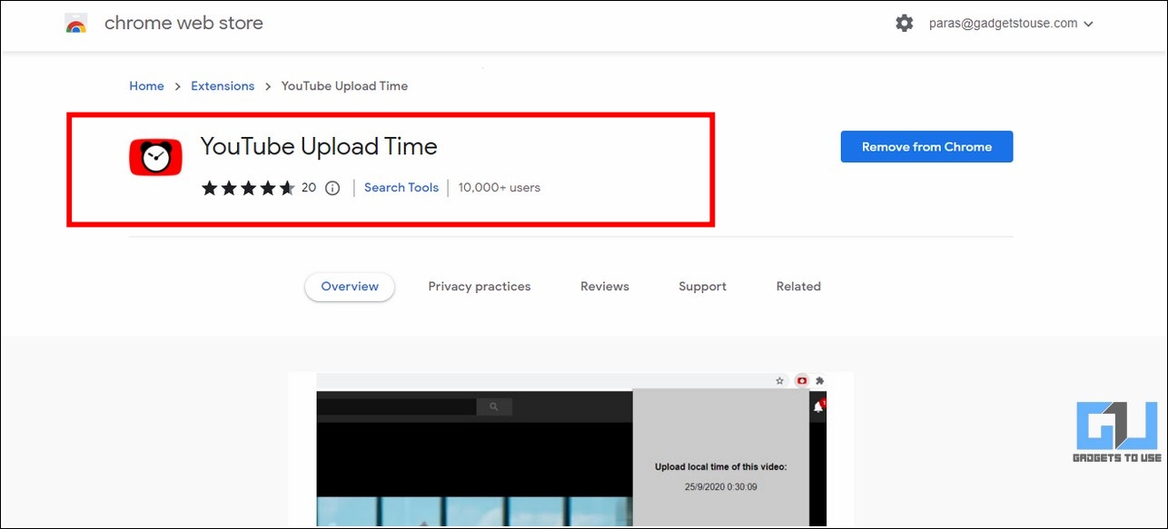 fix YouTube Video Upload Date