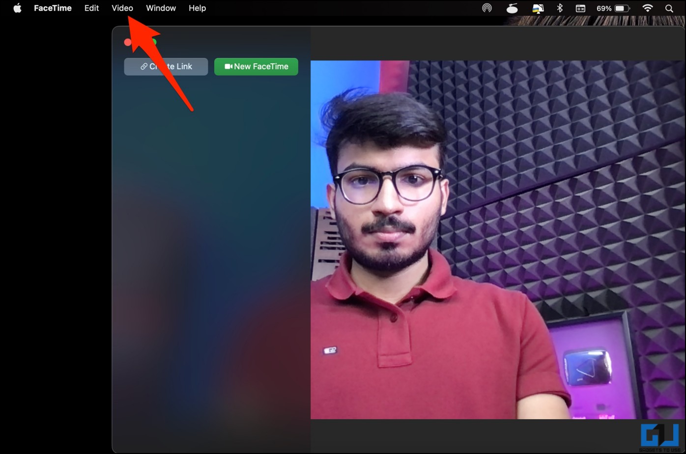 Use camera continuity in Facetime video calls