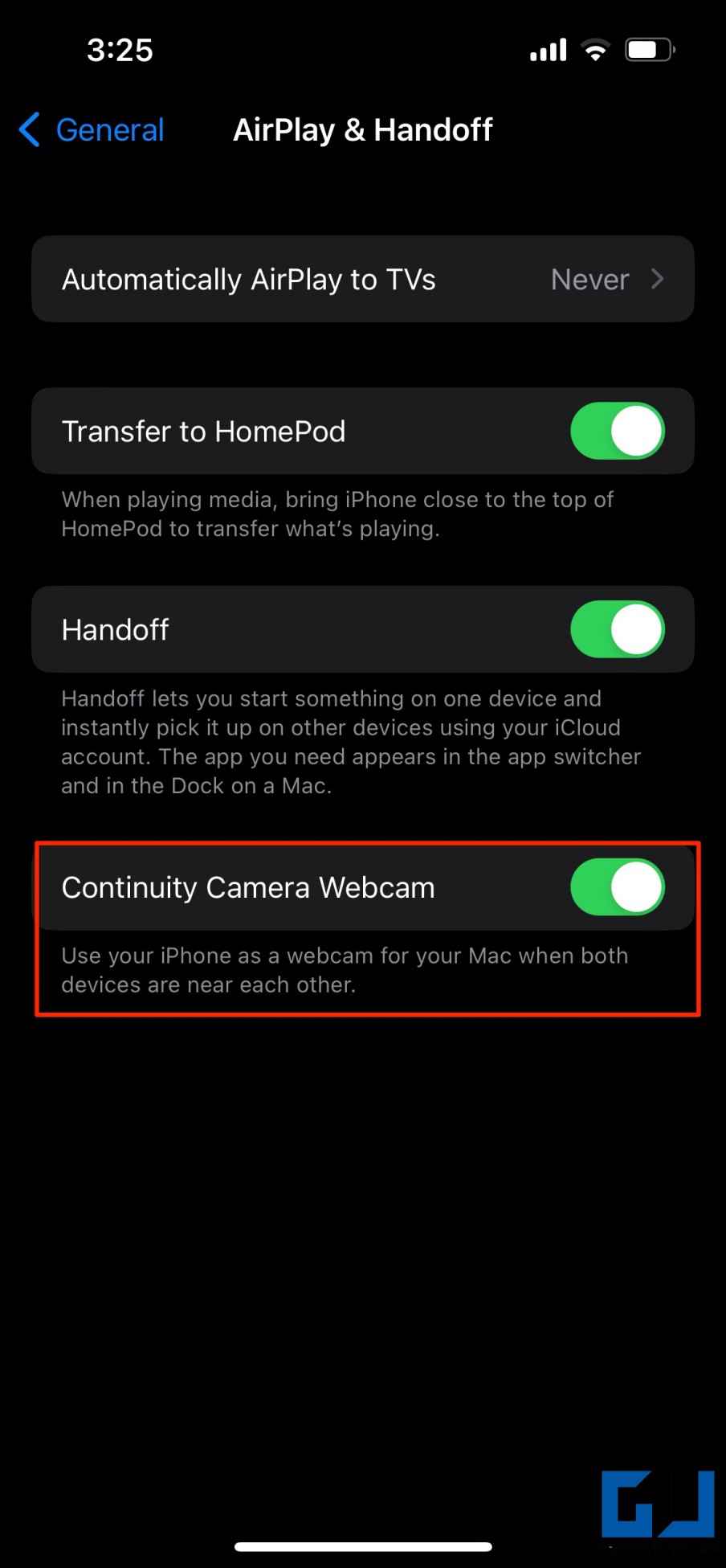 Continuity Camera Not Working iOS 16
