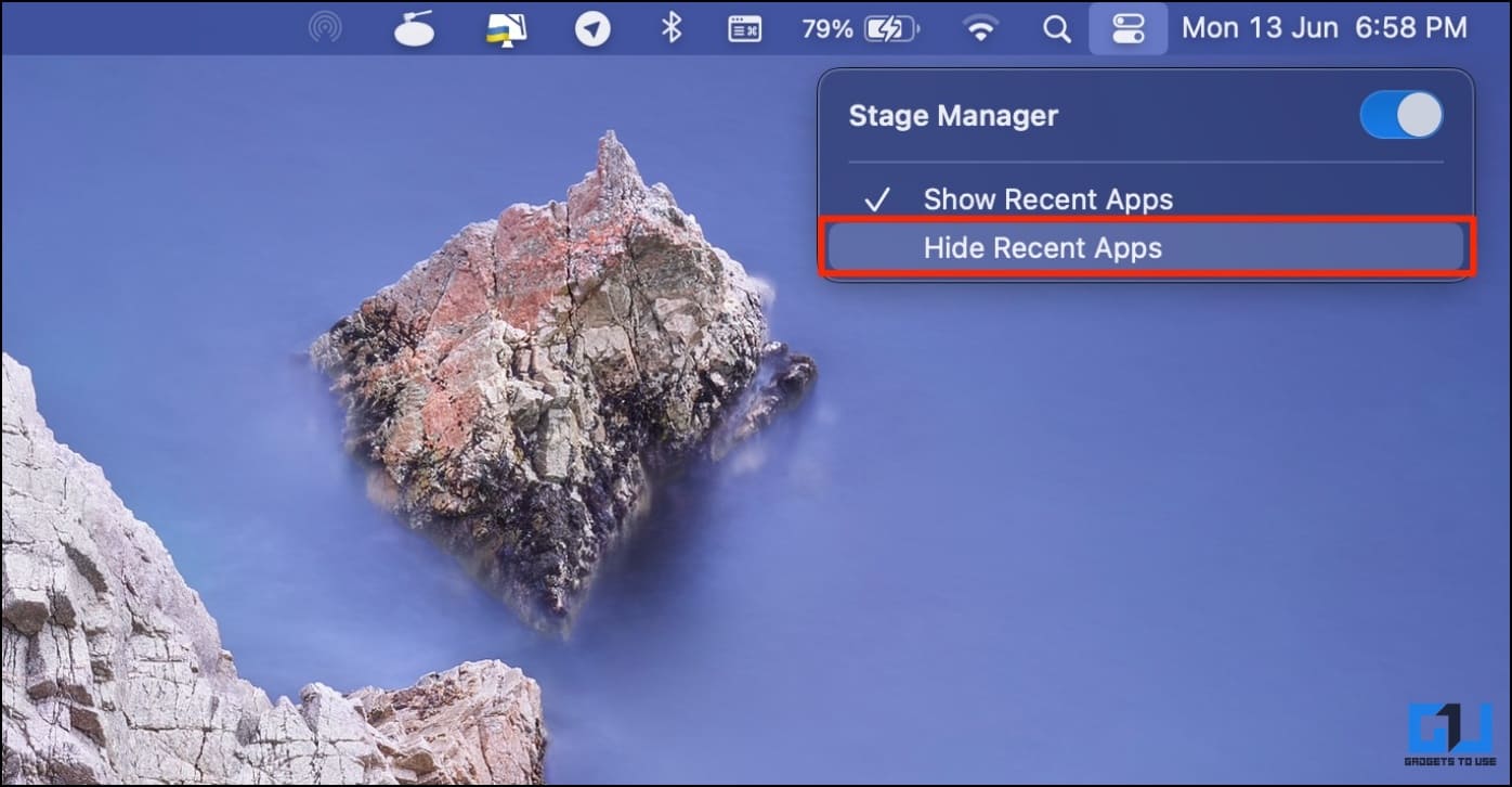 Hide Apps in Stage Manager MacOS