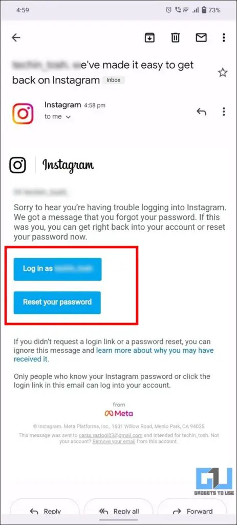 Recover Hacked Instagram Account