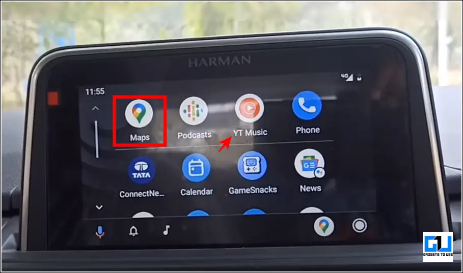 Use Google maps on phone while connected to android auto
