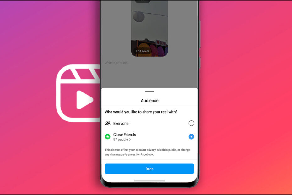 Hide Instagram Reels from public and share with only selected users