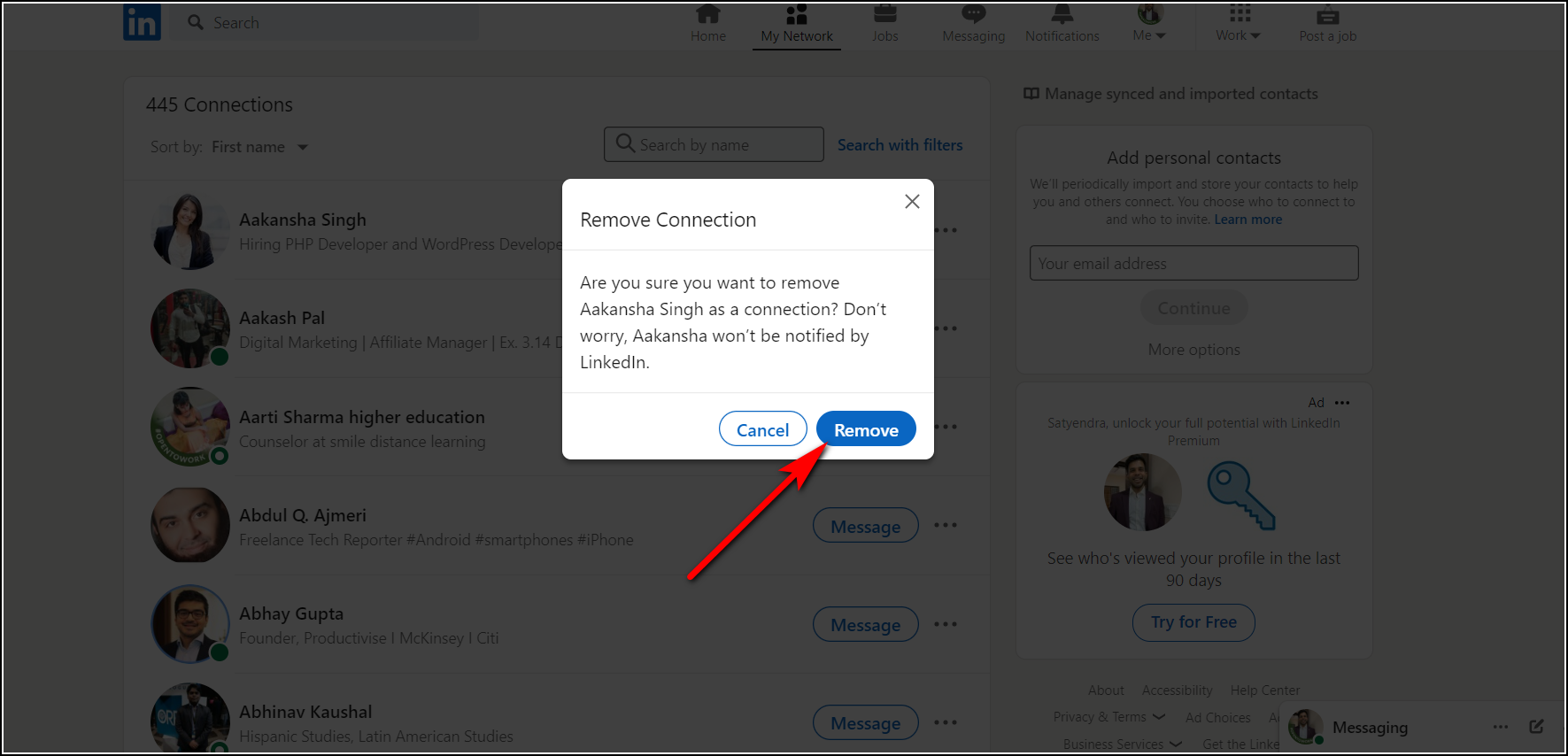 3 Ways to Remove a Connection From LinkedIn on PC  Mobile - 26