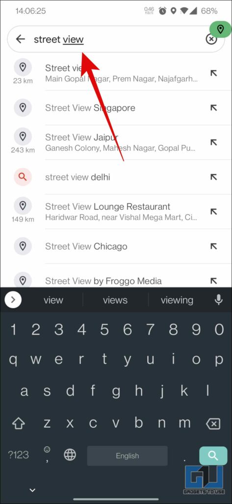Search Street View in Google Maps