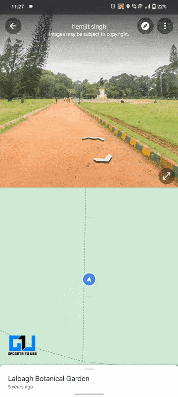 Using Google Street View in India