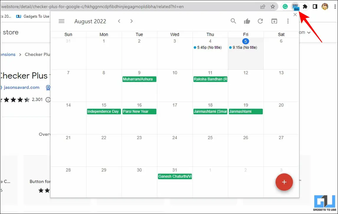 Get Google Calendar Notifications