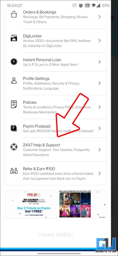 Paytm Menu 473x1024 - 6 Ways to Get Refund for a Wrong UPI or Bank Transaction