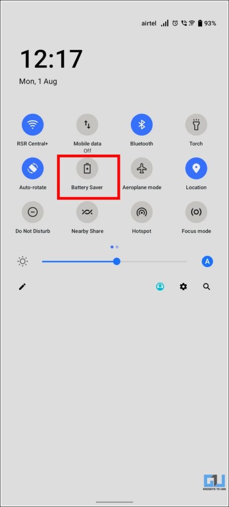 Disable Battery Saver