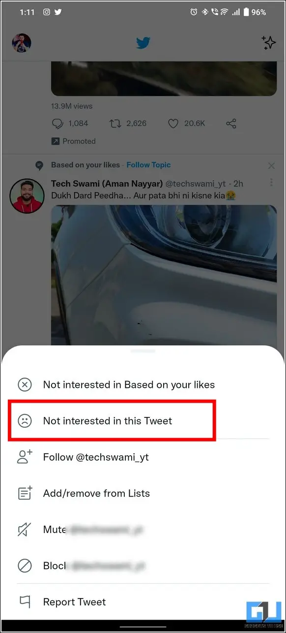Stop Notifications from a Specific Tweet
