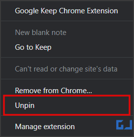 Disable Chrome Extension