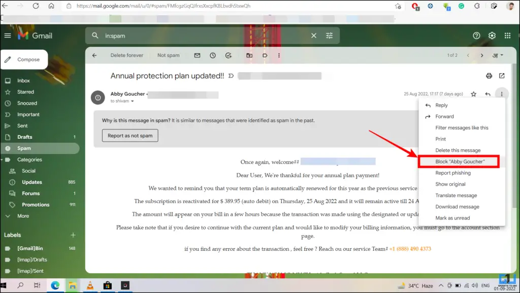 Filter marketing spam Gmail