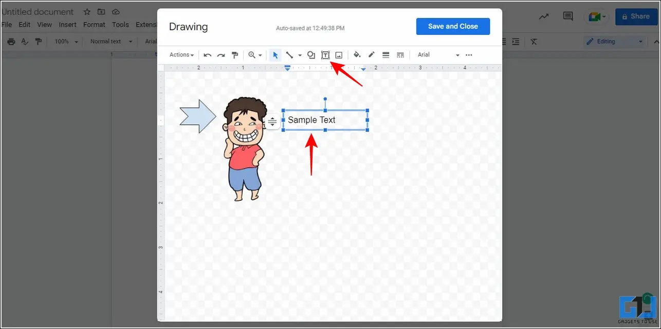 Arrows Text Scribble Images Google Docs