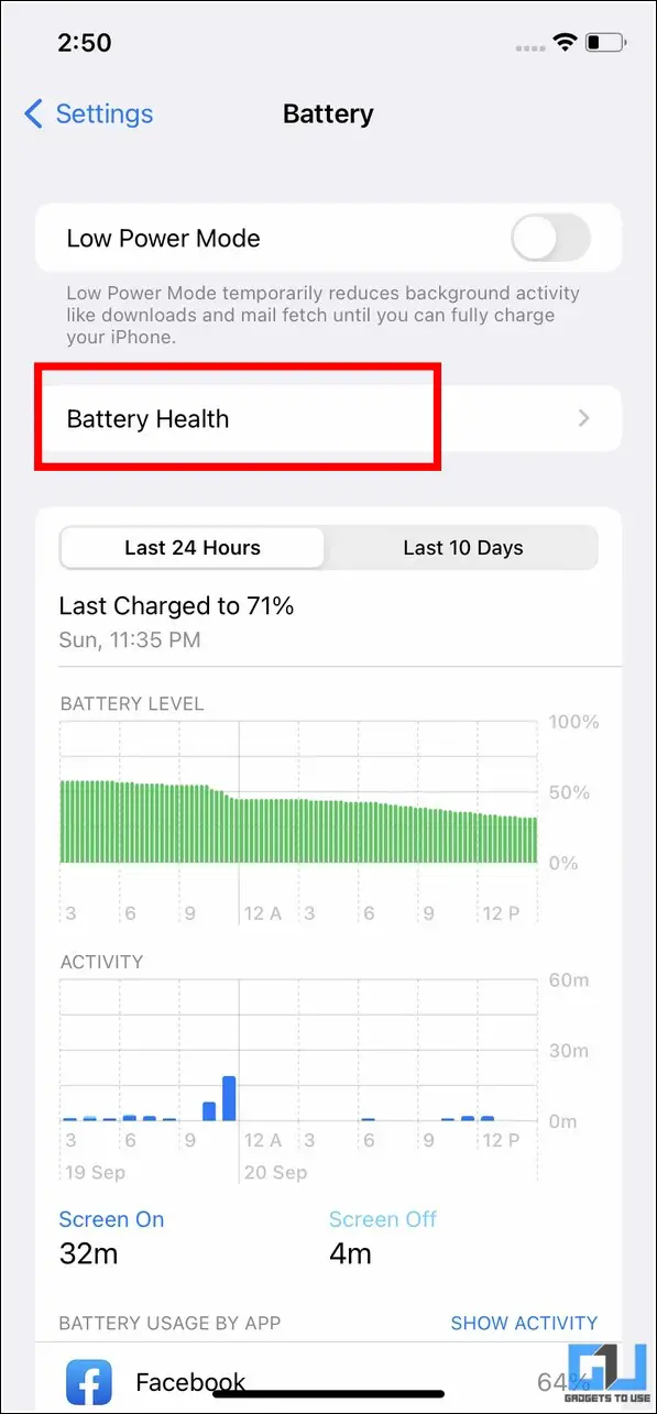 Check phone Battery Health