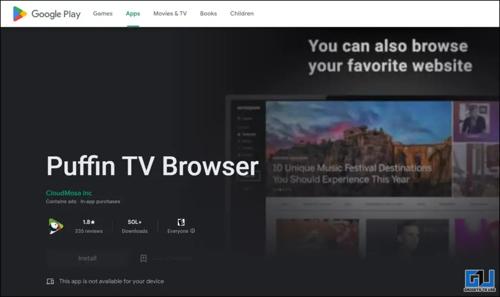 Control Android TV Without Remote via Puffin Browser