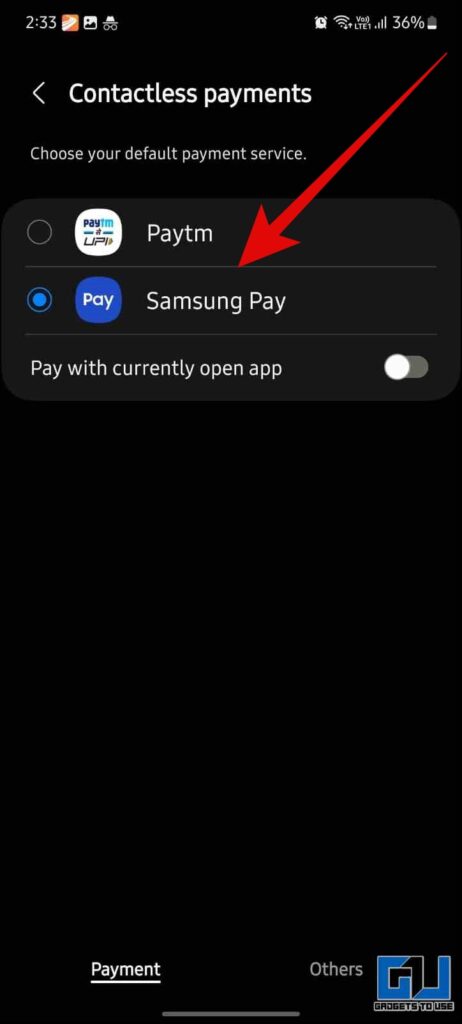 Enable Tap to Pay on Samsung