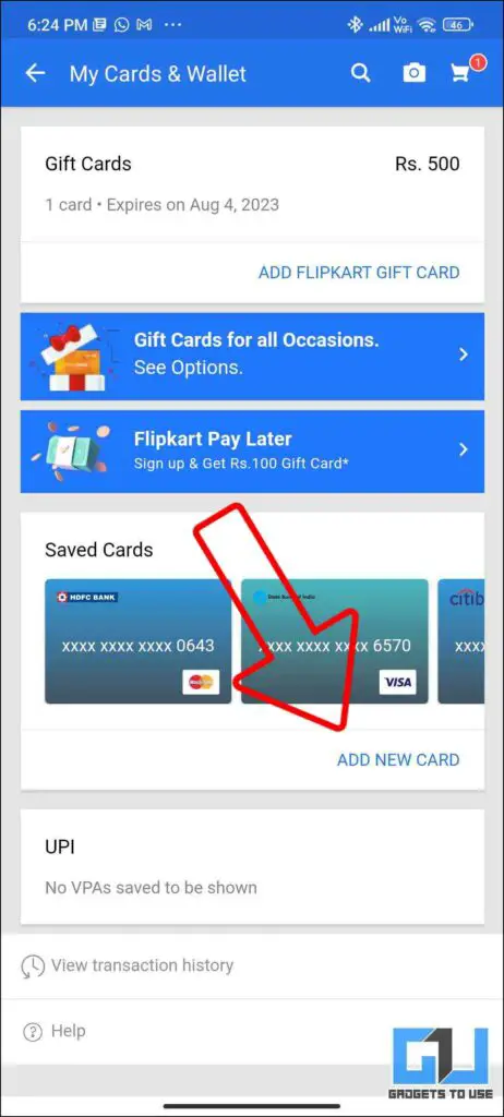 Add Paytm Wallet Transit Card to Flipkart