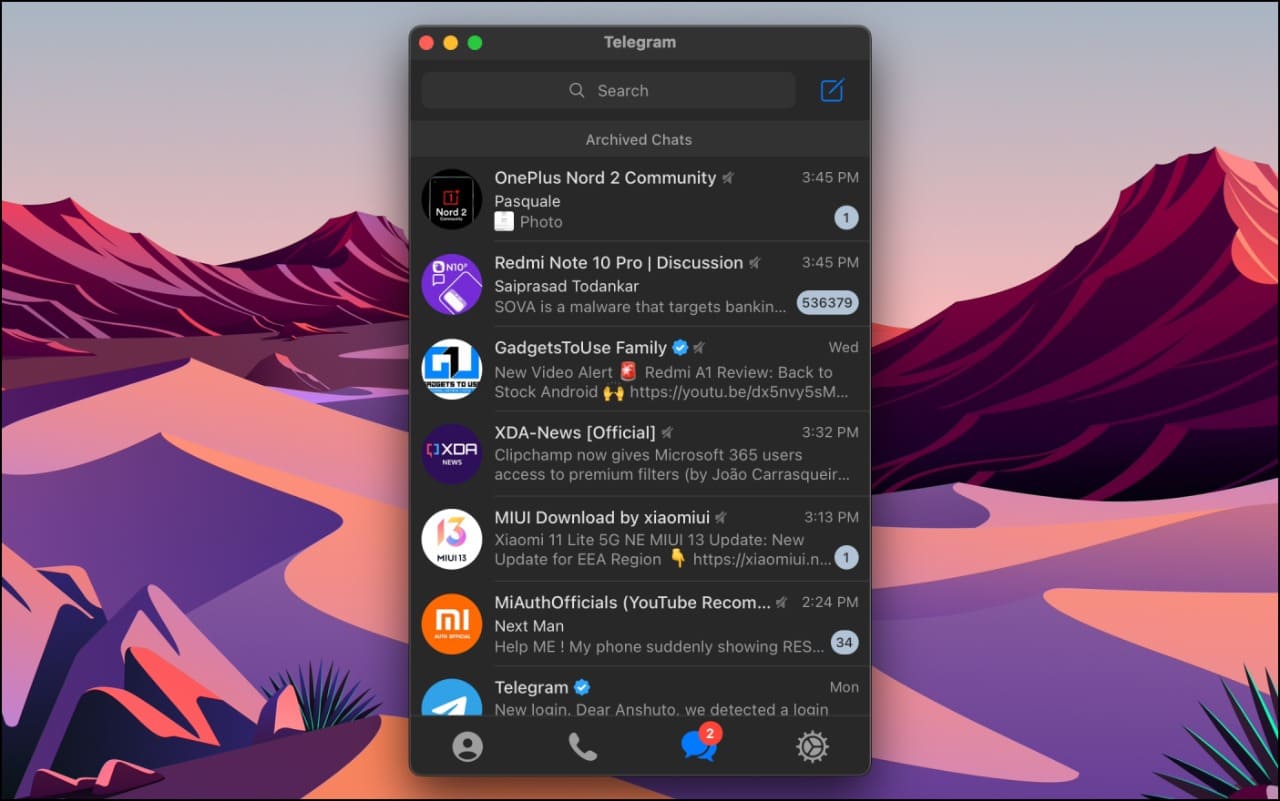 Telegram for Mac