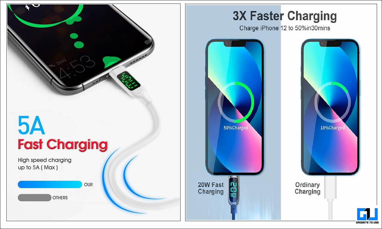 USB Cable Fast Charging supports