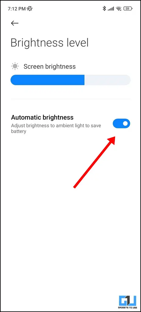 Increase the brightness on the phone