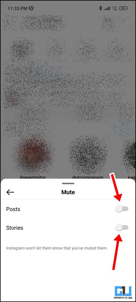 Mute Instagram Messages Stories