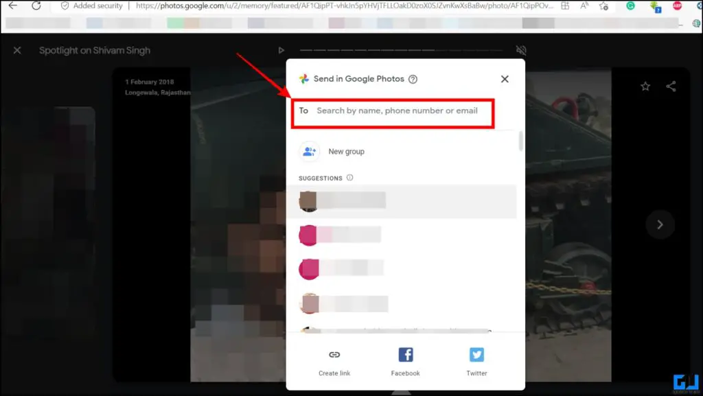 download Google Photos memories