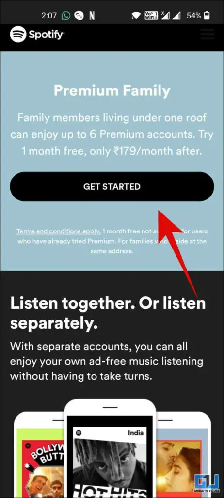 Share Spotify Family